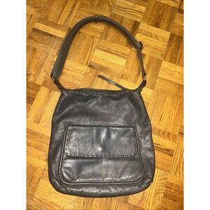 Vintage‎ Christopher Kon Leather Slouchy Hobo Shoulder Bag Zip Closure